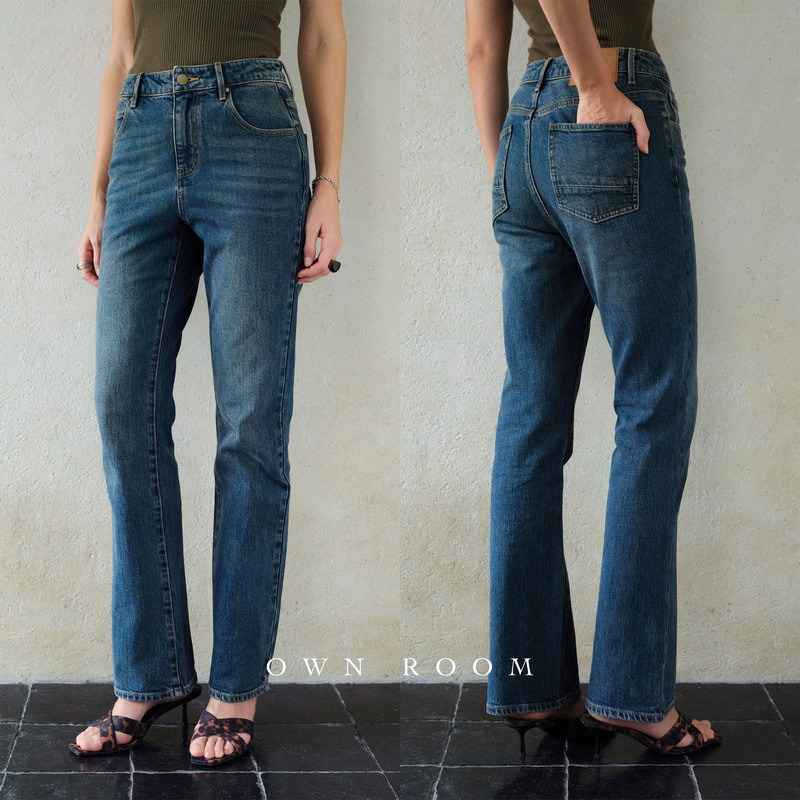 [in Stock] Ownroom Turkish Bossa Fabric 90S Supermodel Style Slim Fit Stretchy Flared Jeans