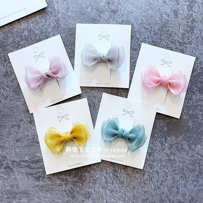 South Korea's snow - spinning butterfly - bow pet hairpin frog clip Teddy York - Shamalziz dog clip