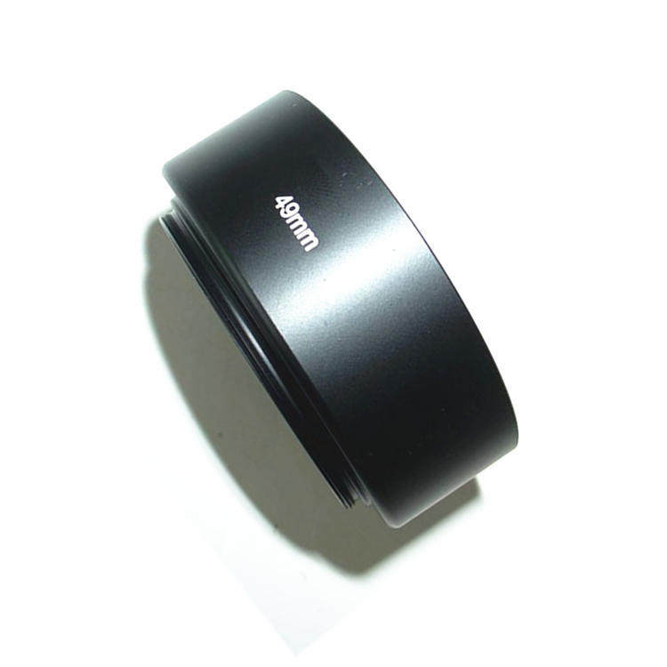 Pentax DA35 2 4 lens hood with 49mm universal metal hood to send 58mm lens cover