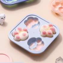 Ice Cubes Mold Ice-making Box Cute Cartoon Creative Silicone Net Red Plastic Jelly Diviner With Lid Coveting Frozen Ice Rink