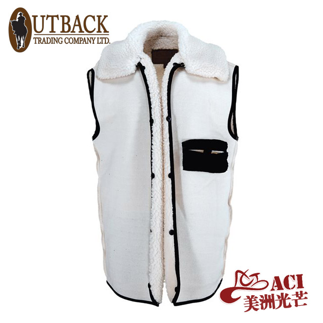 American imports Outback oil wool to keep warm intra cow wool vest America shines 2008