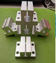 Aluminium base with bracket side mounting type optical axis bracket holder connector guide shaft support base opening type