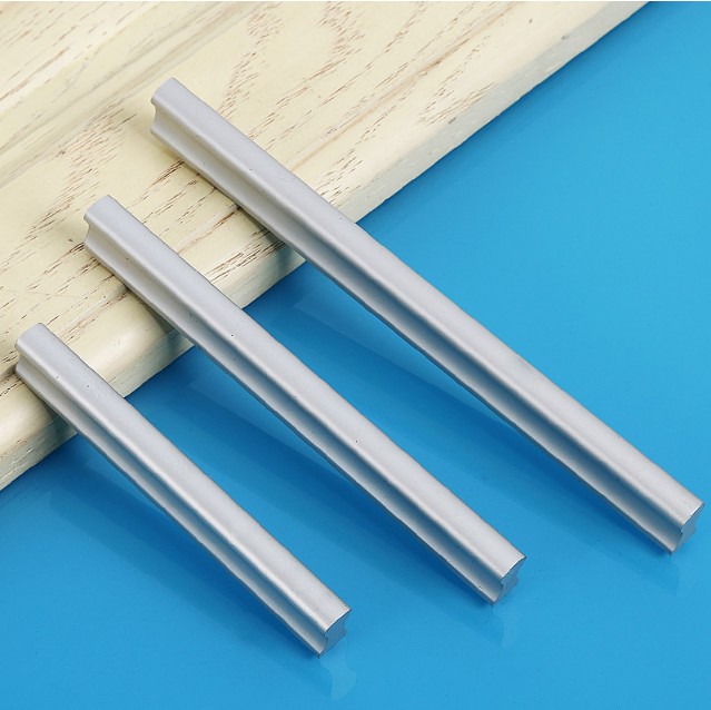 Modern space aluminum alloy handle European style overall cupboard drawer wardrobe door pull handle alumina to color bicolor sublight