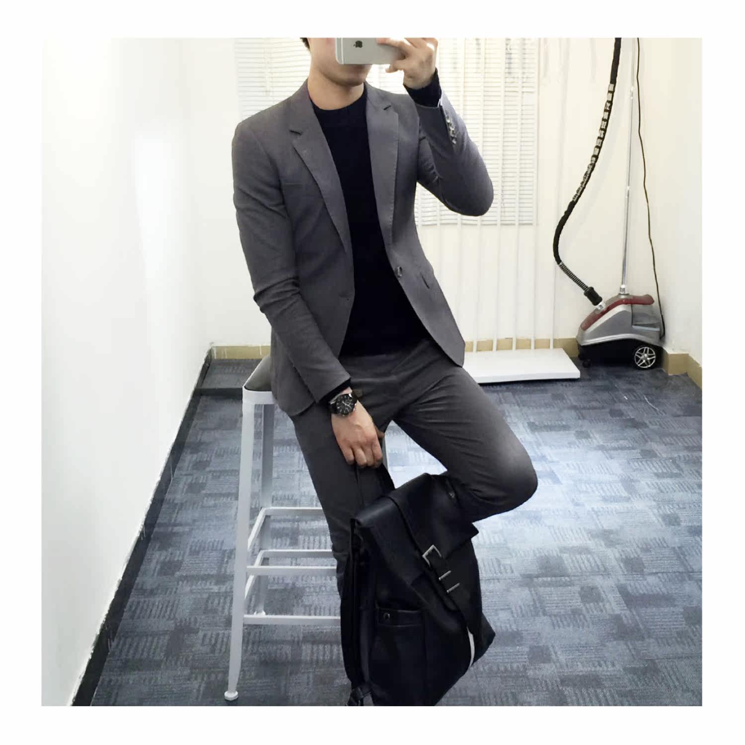 Costume homme en coton pour automne - Ref 1553875 Image 12