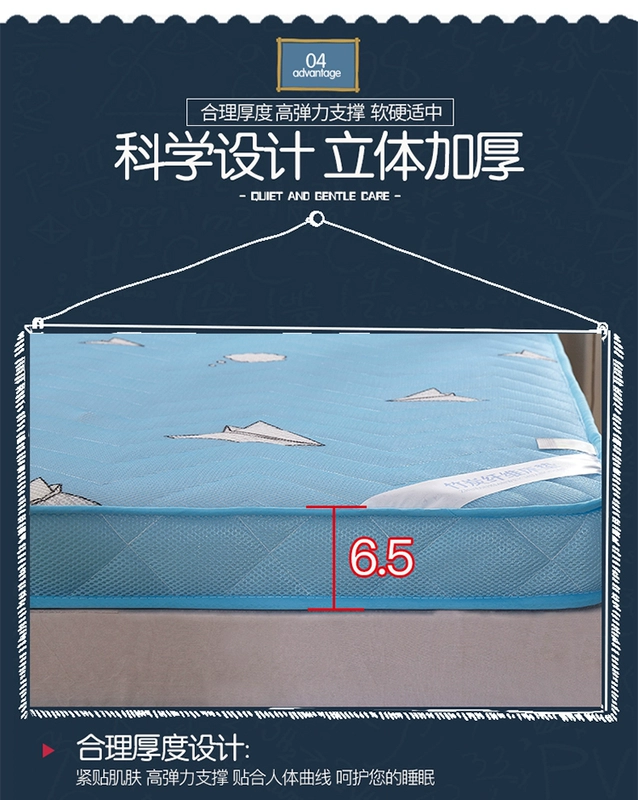 Tùy chỉnh tùy chỉnh tatami nệm dày hơn 1 1,2 1,3 1,35 1,5 1.8X19 * 2m.X2.2 giường m - Nệm nệm cao su nhập khẩu