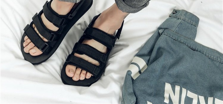 Mùa hè mới dép nam giày đi biển nữ dày đế cá tính giày nike nam