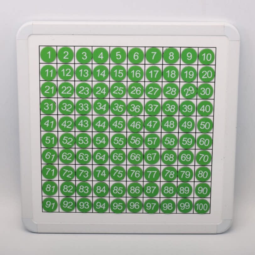 Children's Montessori Early Education Magnetic 100 Board Hundred Board Teaching Aids Montessori Math Number Stickers Enlightenment