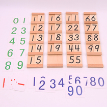 Oriental Love Infant Children Early Teaching Math Toy Teaching Aids Seigenboard 1-100 Digital Awareness Delivery Cards