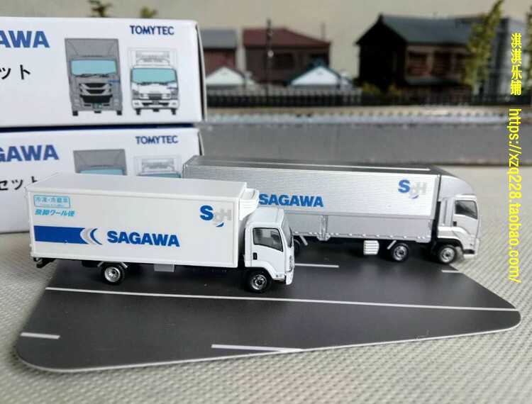Модель машины tomytec㊣ n型 1:150冷冻冷藏运输卡车 krs group 佐川急便  dhl