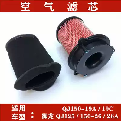Suitable for Qianjiang Motorcycle accessories Qianjiang Dragon 150-19A 19C Yulong 125 air filter element Air filter element Air filter element