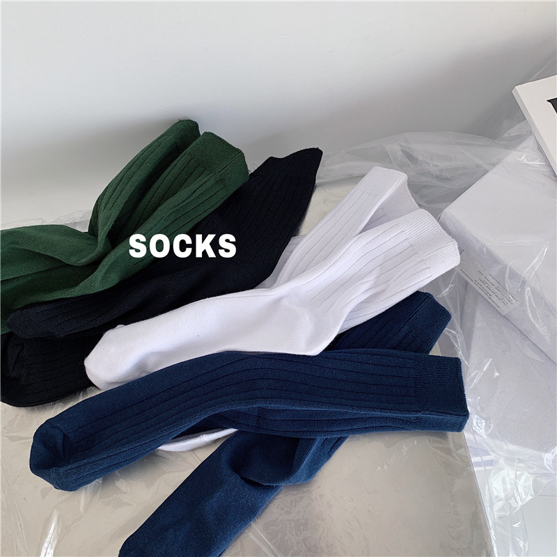 Socks in the tide of autumn and winter hip hop long tube pure hundred and tide stockings sucking sweat basketball socks