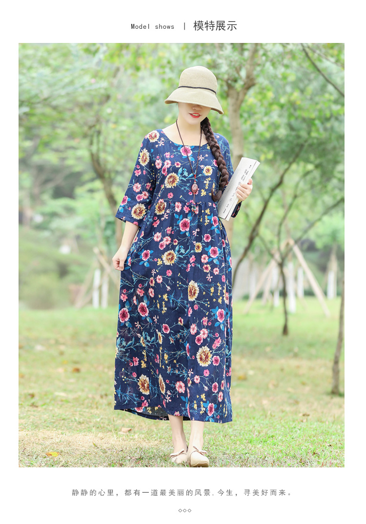 Robe femme en Coton et lin - Ref 3328623 Image 35