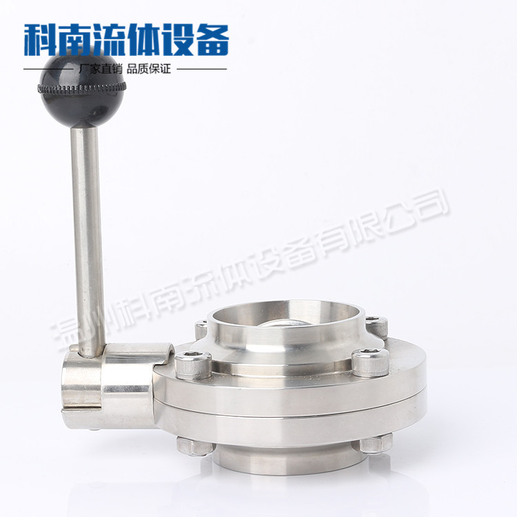 Conan Fluid recommends stainless steel 304 316L sanitary butt-welded butterfly valve in stock
