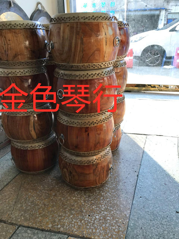 Luo Dongyuan 6 6 5 7 7 5 10 inch Bamboo Nail Drum Drum Log Flat Drum Sichuan Hall Drum Field Drum