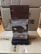 Natural grass flower stone Chinese painting stone Jade Tree Stone red jasper stone original stone ornamental stone ancient stone painting Hongyun head