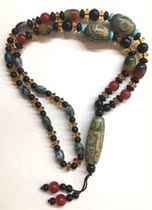 Tibetan nine-eyed celestial beads three-eyed celestial beads natural agate raw ore natural jade accessories Buddhist auspicious ornaments