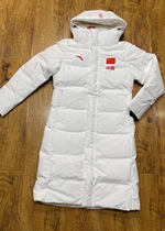 Anta 2020 sponsors the Chinese delegation National Team White men and women cold-proof down over the knee coat national clothing