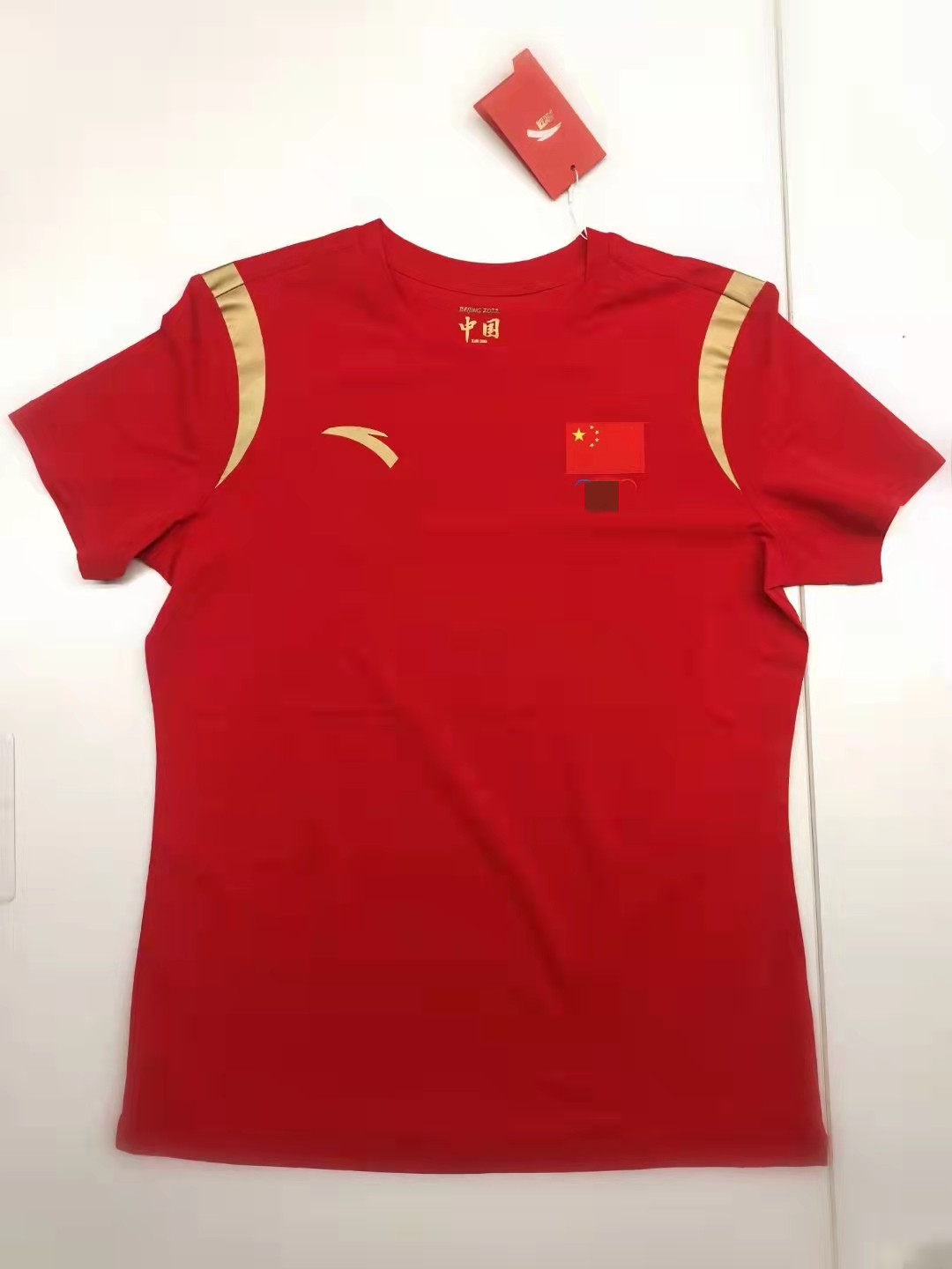 Ahn stepped in to sponsor the 2022 national team sports short sleeve T-shirt