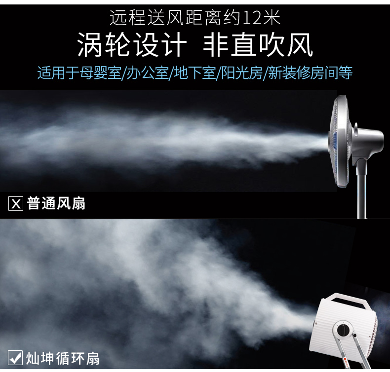 [Đài Loan] Tsann Kuen TSK-F8705 quạt điện đối lưu quạt gió lưu thông tiếng ồn thấp quạt thông gió - Quạt điện quat cam tay