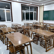 New Chinese solid wood small desk Home Imitation Ancient Elm Wood Desk Calligraphy Painting Table Children Study Training Country School Table