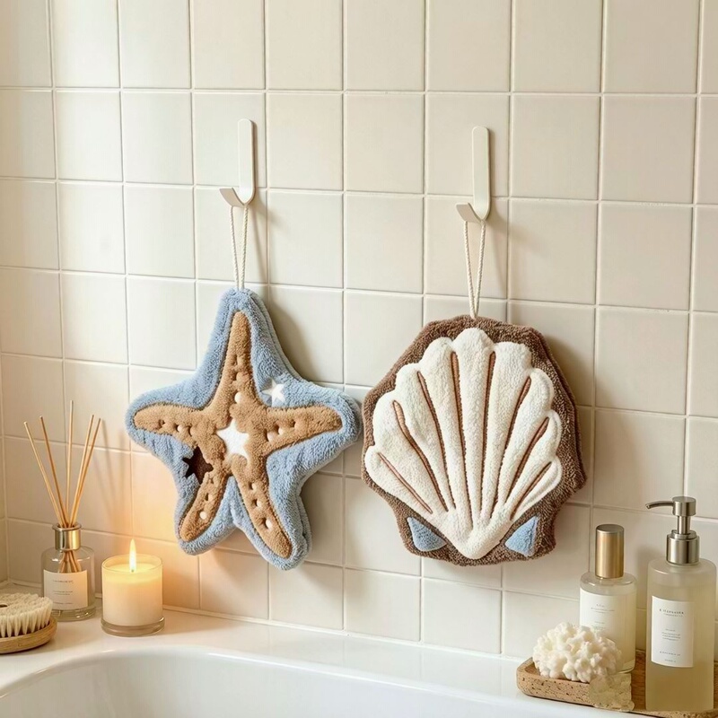High-Quality Hanging Hand Towel, Cute Hand Towel for Kitchen and Bathroom, Absorbent, Thickened, Odor-Resistant, Quick-Drying Handkerchief High-Quality Hanging Hand Towel, Cute Hand Towel for Kitchen and Bathroom, Absorbent, Thickened, Odor-Resistant, Quick-Drying Handkerchief