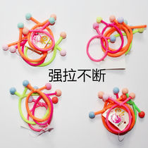 Japan Korean children rubber band hair ring head rope high elastic Zahair rope girl disc hair without seams and cute headwear
