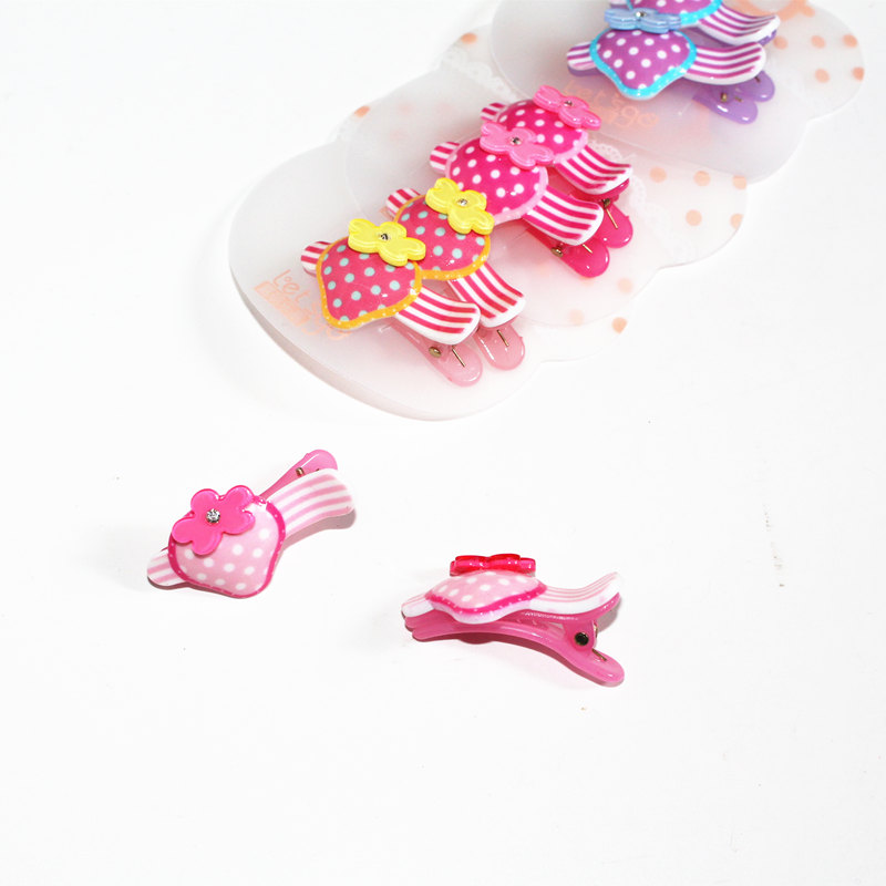 Children's hairpin hair ornaments Cute princess girl All plastic high-grade headdress girls do not hurt hair hair hair card baby clip