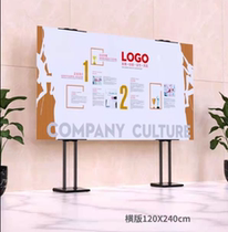 Simple metal bracket black multi-selection convenient display frame advertising shelf propaganda shelf upright multifunctional telescopic frame