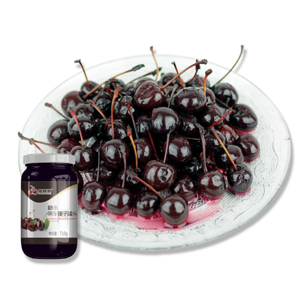 Cherry Source Baking Cake West Point Dessert Decoration Raw Sugar Water Black Big Cherry Canned 710g*12