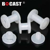 PCB board buckle stationery buckle plastic counter-twist screw ledger nail transparent mother-in-law buckle plastic rivet hole diameter 7mm