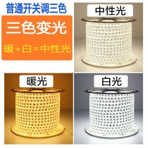 led light strip 5730 patch highlight three color variable light strip living room ceiling highlight Line light waterproof light strip light strip light sheet