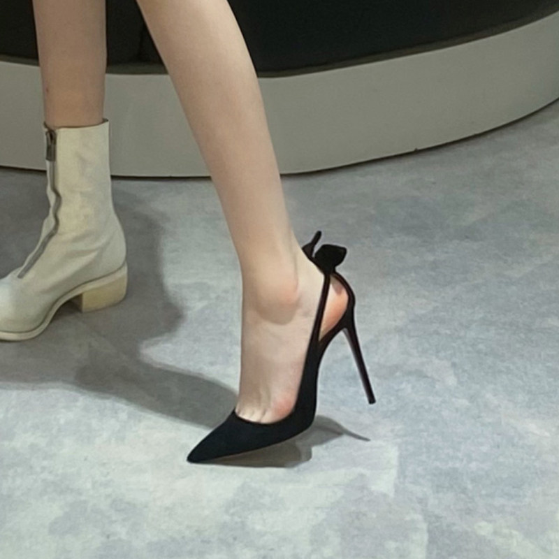Early spring Yujie OL professional stiletto women's shoes fashion spring and autumn French pointed bag shoes tender model goddess fan