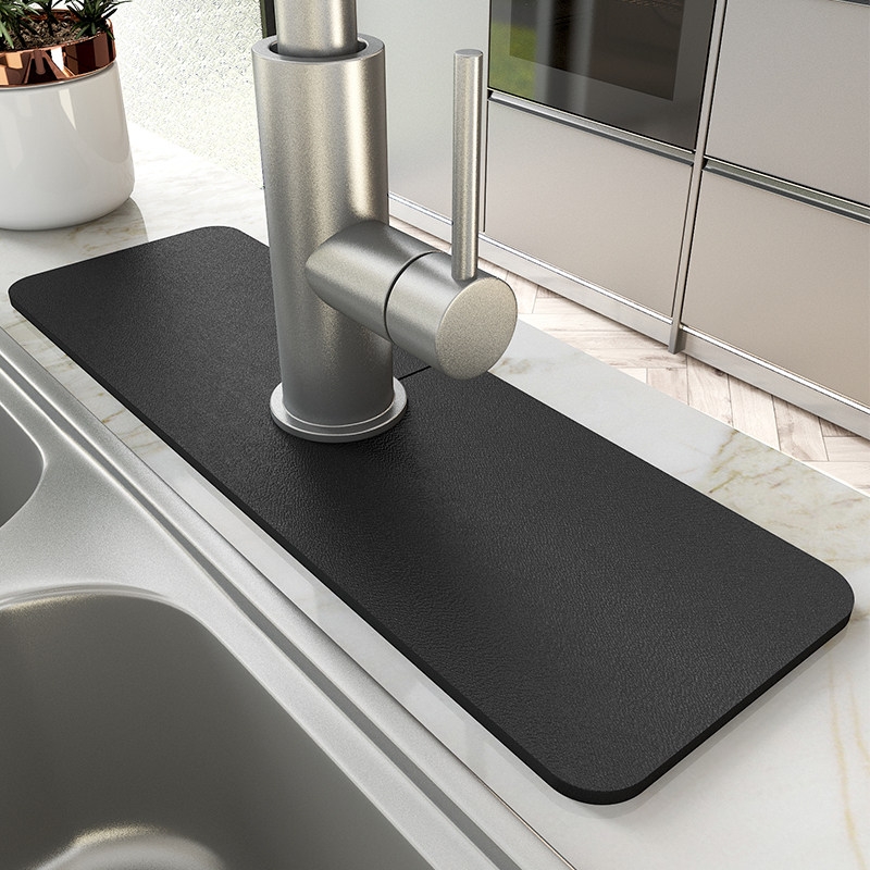 Kitchen countertop tap water and cushion bathroom handwashed pad washing steel pad washing countertop waterproof mould-proof mat