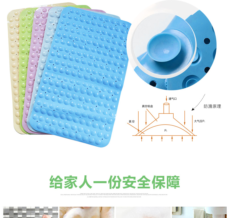 Trọng lượng phòng tắm chống trượt pad nhà vệ sinh mat phòng tắm lớn PVC tắm vòi sen phòng tắm mat nhựa