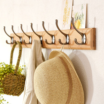 Ai Bingju hook hooked the wall and hung the wall behind the wall gate of the solid wooden shelf creative hook hook hook hook hook hook hooked on the wall hook