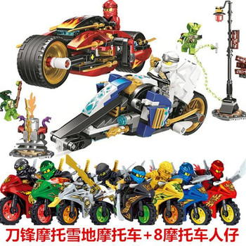 2026 New Phantom Ninja Series Building Blocks Giant Wheel Chariot Minifigure Blade Motorcycle Assembly Children's Toy