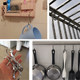 304 stainless steel S hook multi-purpose door storage hook hanger s-type hook kitchen seamless sausage bacon hook