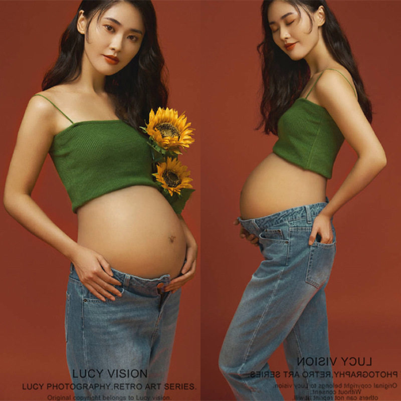 New Korean version of pregnant clothing mommy photo shoot art photography clothing photo studio photography theme clothing pregnant photos