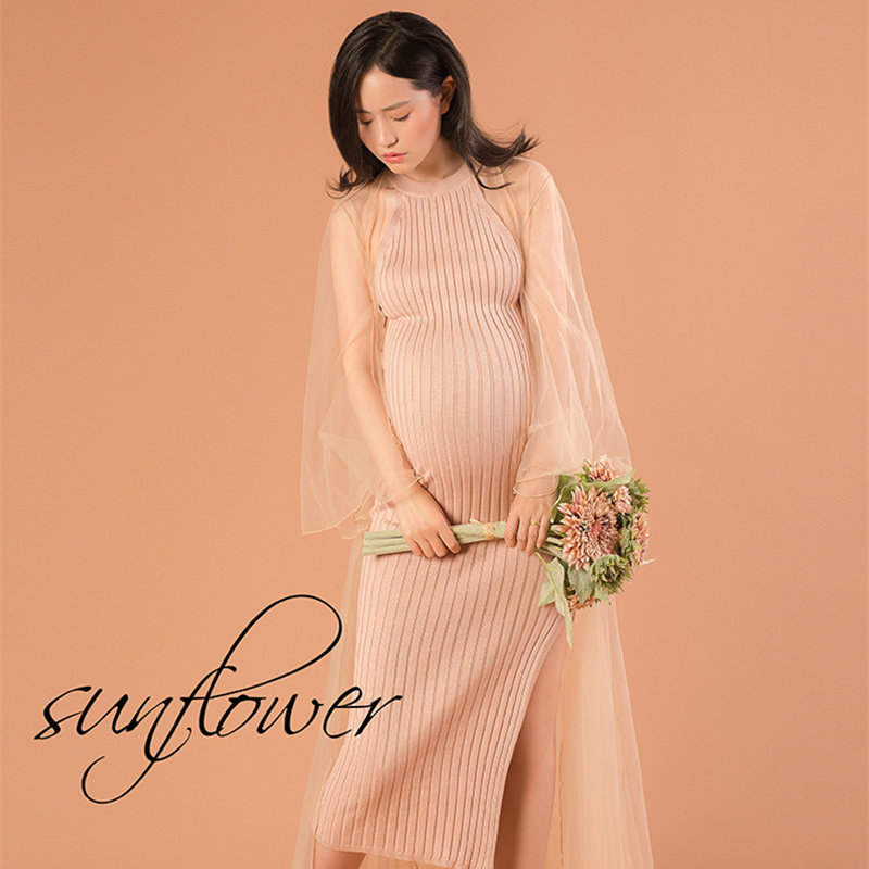Pregnant Woman Photo Writing True Clothing Autumn Winter Sweater Bag Body Sexy Gown Photo Gallery Writing Real Photography Photo Clothes 2020