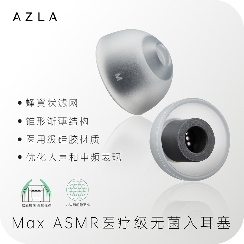 Azla Max Asmr In-Ear Soft Earplug Covers Silicone Covers Anti-Allergic Anti-Slip Earplug Caps Buds2Pro Xm5