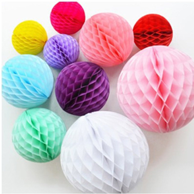 Colorful honeycomb honeycomb paper ball pull flower decoration Birthday party wedding background wall decoration hanging decoration shop window