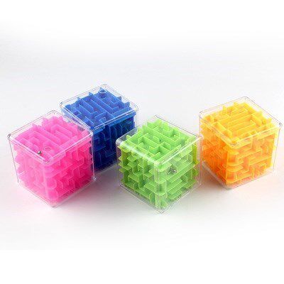 3d Solid Labyrinth Magic square ball plastic transparent Labyrinth Children's Day Wise Development 61 Children's Day Toy Lilly  