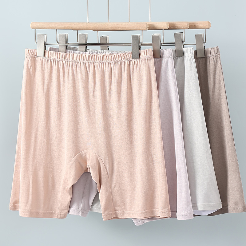 100% Mulberry Silk Four-Quarter Plus Silk Leggings for Women Silk Safety Pants Underwear Leggings Boxer Briefs for Women