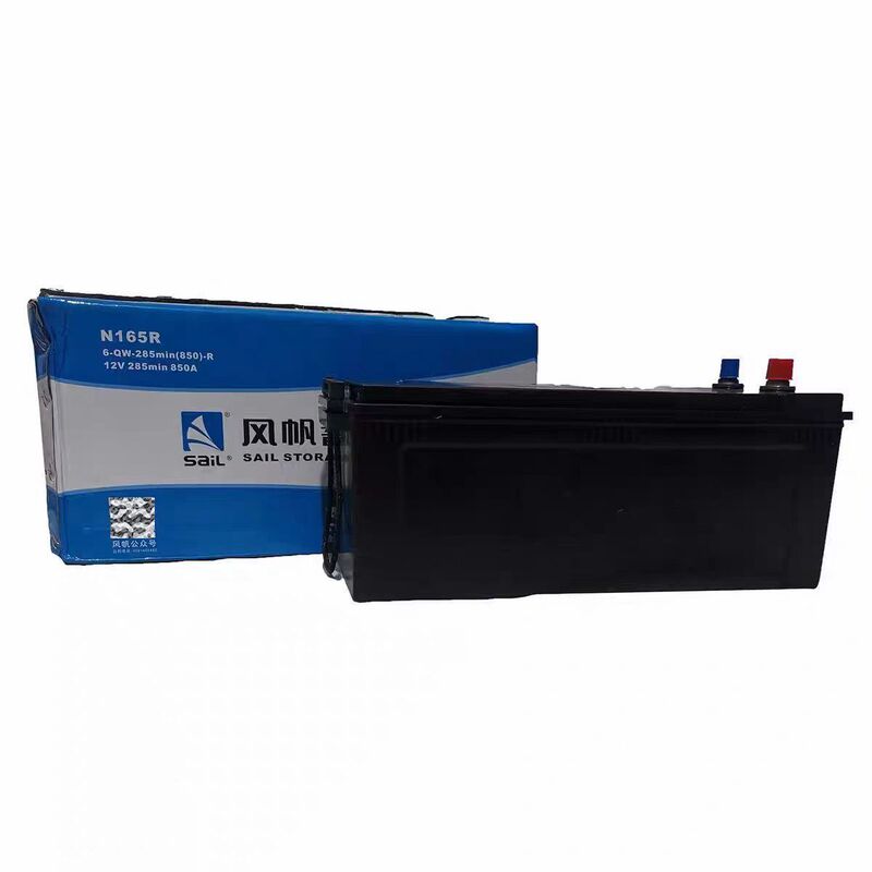 Car Battery N165R 6-Qw-285Min(850) Wind Sail Battery for Starting Trucks and Forklifts, High Energy and Durable