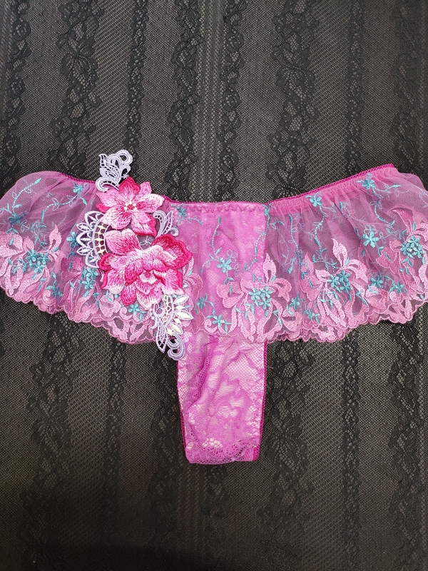 Original High-End Men's Underwear with Intricate Water-Soluble Embroidery, Japanese-Style Lace, Sexy Leg Ring, Pure Desire T-Pants