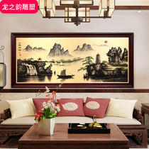 Smooth copper engraving copper plate painting etching Landscape Painting living room office decoration painting business gift