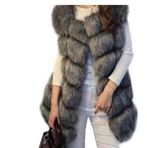 New 2017 Winter Coat Women Import Whole Peel Fox Fur Vest Hi
