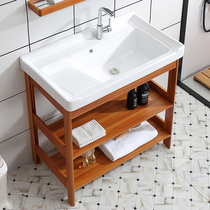 Washbasin Ceramic washbasin One-piece washbasin Floor stand washbasin washbasin Laundry table with washboard Balcony wash