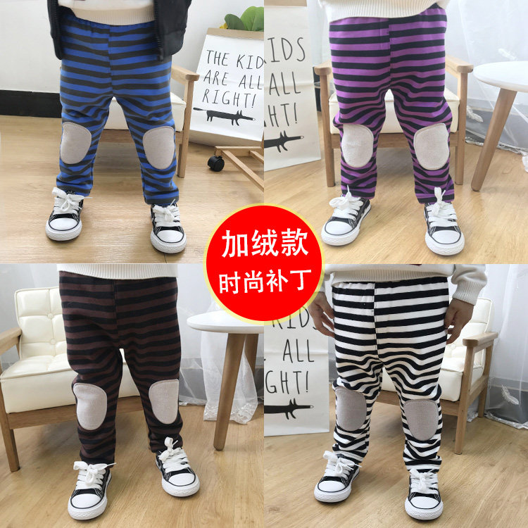 Baby Pants Winter Man 0-1-3-Year-Old Cavet Thickened Foreign Pie Girl Baby Girl Child Inné Pants Autumn Winter Tide