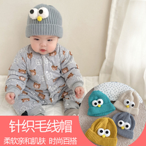 Baby cute super cute winter female male baby wool line hat winter 6-12 months one year old baby hat autumn winter
